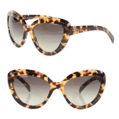 prada cat eye tortoiseshell glasses.